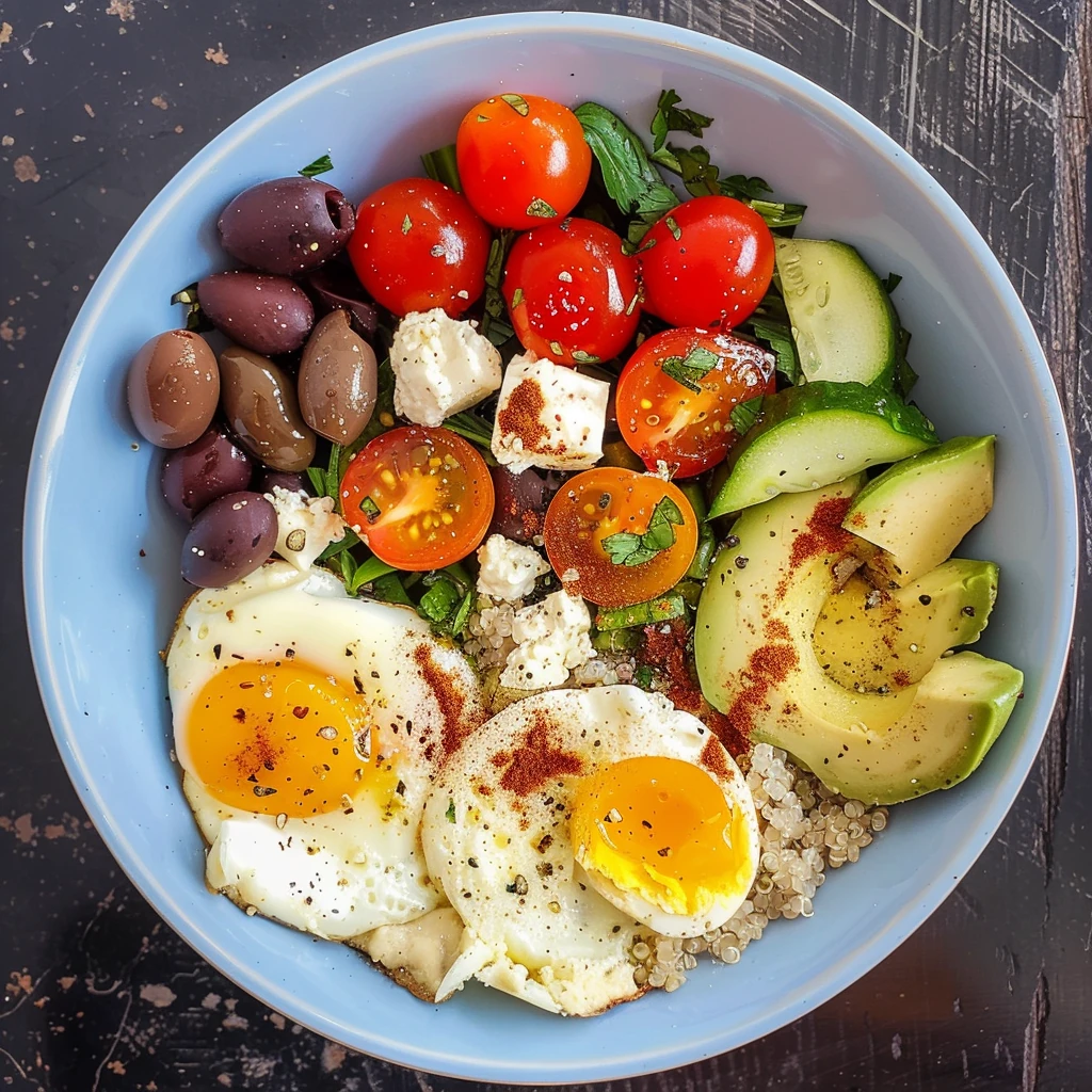 How to Make Mediterranean Breakfast Bowl