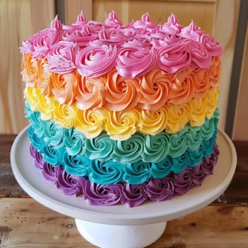 How to Make Ombré Graduation Cake