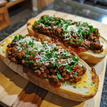 How to Make Sloppy Joe Garlic Bread