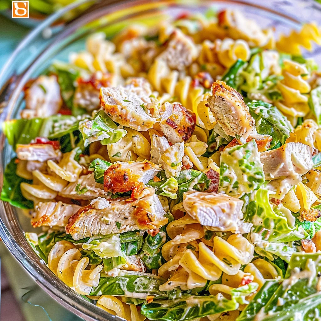 How to Make Chicken Caesar Pasta Salad