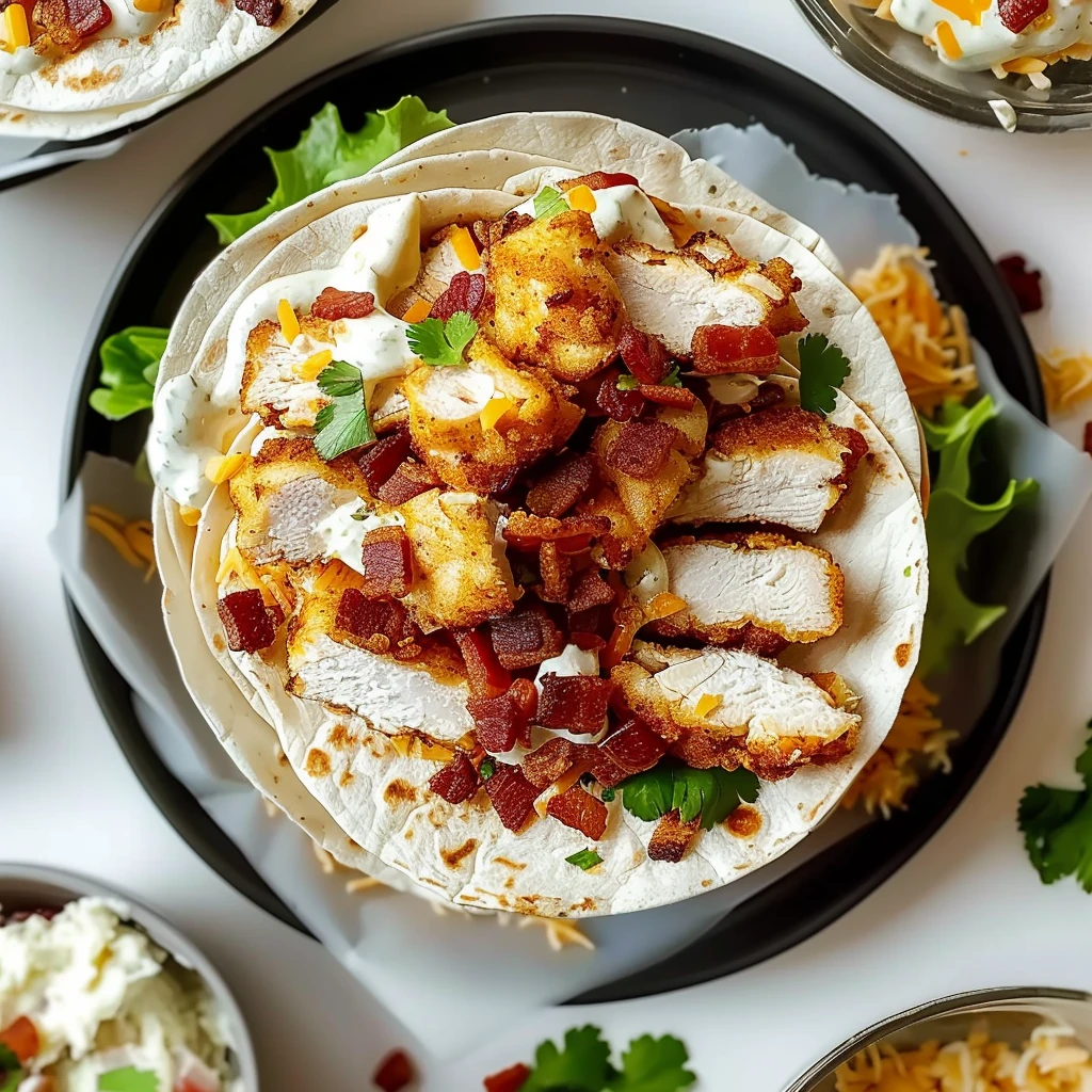 How to Make Crispy Chicken Bacon Ranch Wrap