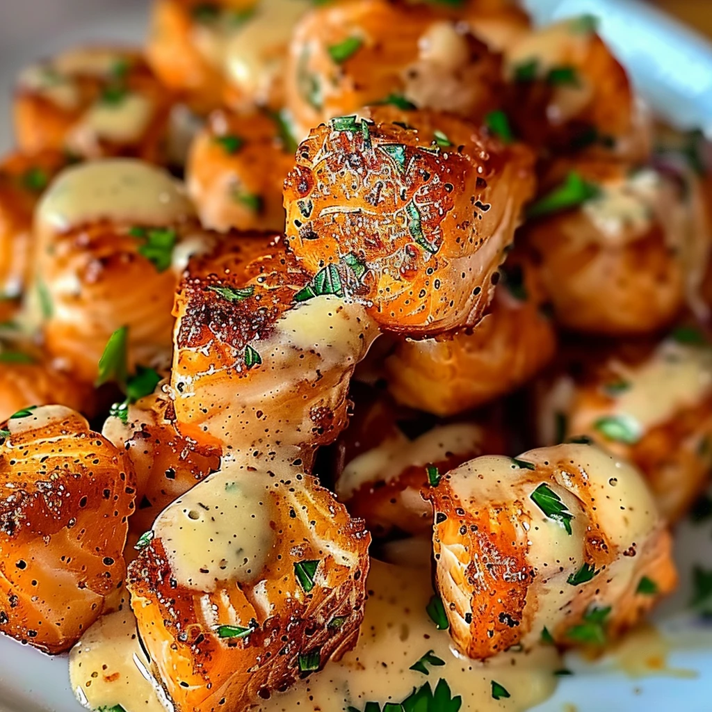 How to Make Easy Crispy Bang Bang Salmon Bites