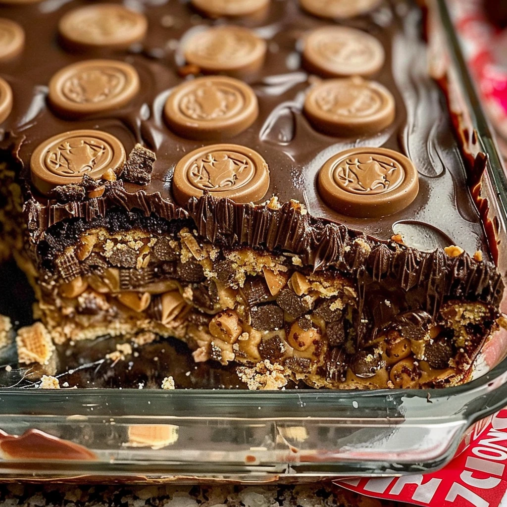 How to Make Reese's Peanut Butter Earthquake Cake