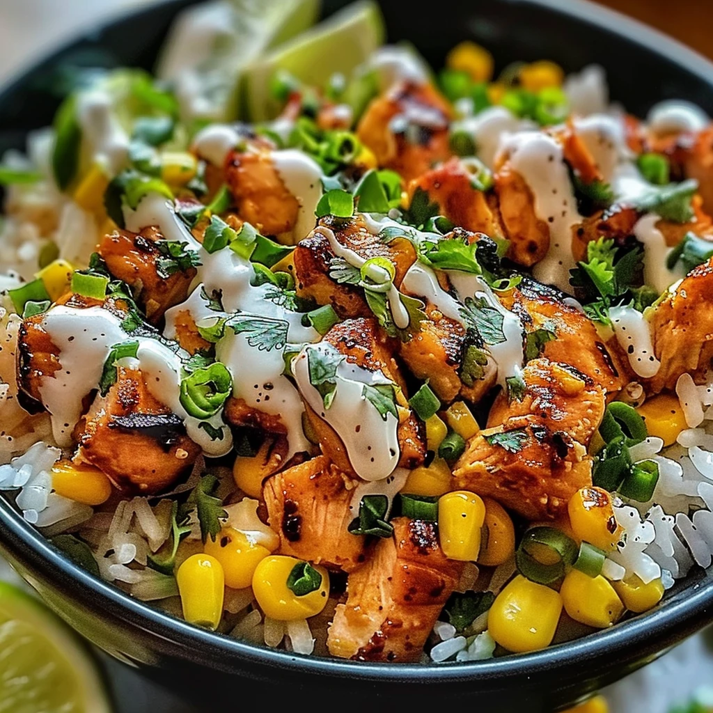How to Make Street Corn Chicken Rice Bowl