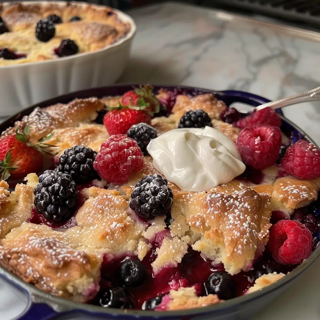 Mixed Berry Cobbler recipe