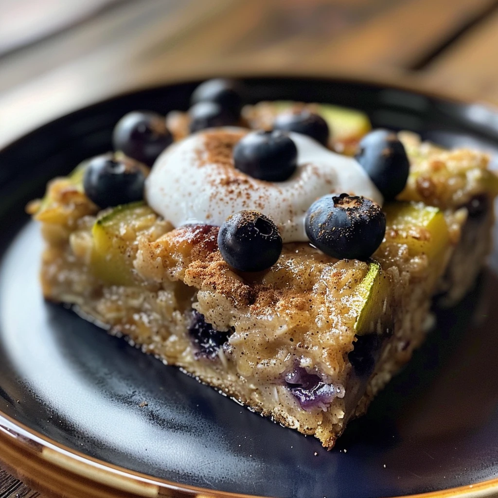 How to Make Zucchini Blueberry Baked Oatmeal